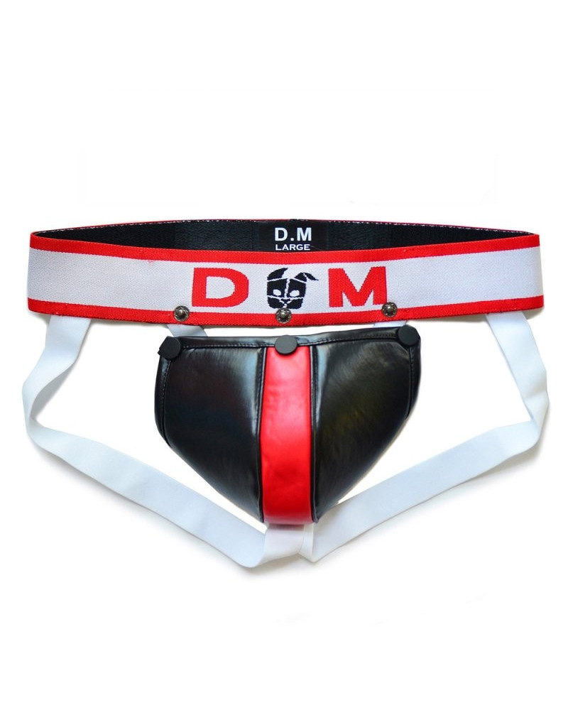 Jockstrap Neo Dungeon Noir-Rouge  Couleur principale:Noir Couleur secondaire:Rouge