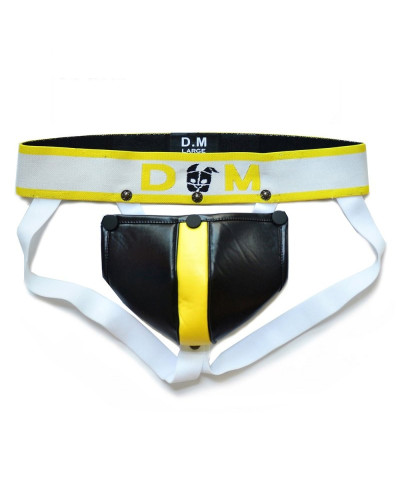 Jockstrap Neo Dungeon Noir-Jaune  Couleur principale:Noir Couleur secondaire:Jaune