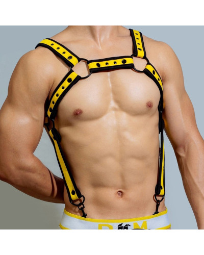 Harnais en néoprène Neo Chest Noir-Jaune Taille:TU Taille Unique Couleur principale:Noir Couleur secondaire:Jaune