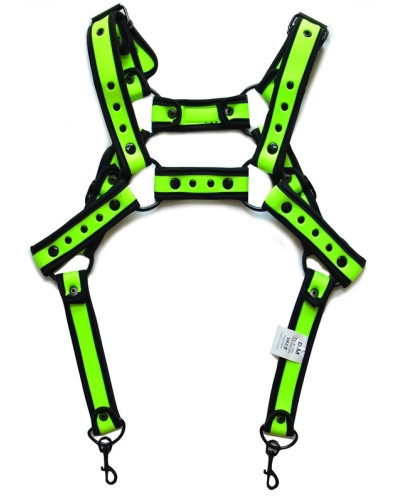 Harnais en néoprène Neo Chest Noir-Vert fluo Taille:TU Taille Unique Couleur principale:Noir Couleur secondaire:Vert