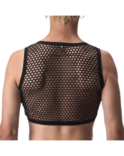 Crop Top Filet Many Noir  Couleur principale:Noir