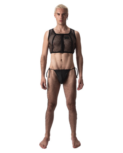 Crop Top Filet Many Noir  Couleur principale:Noir