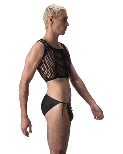 Crop Top Filet Many Noir  Couleur principale:Noir