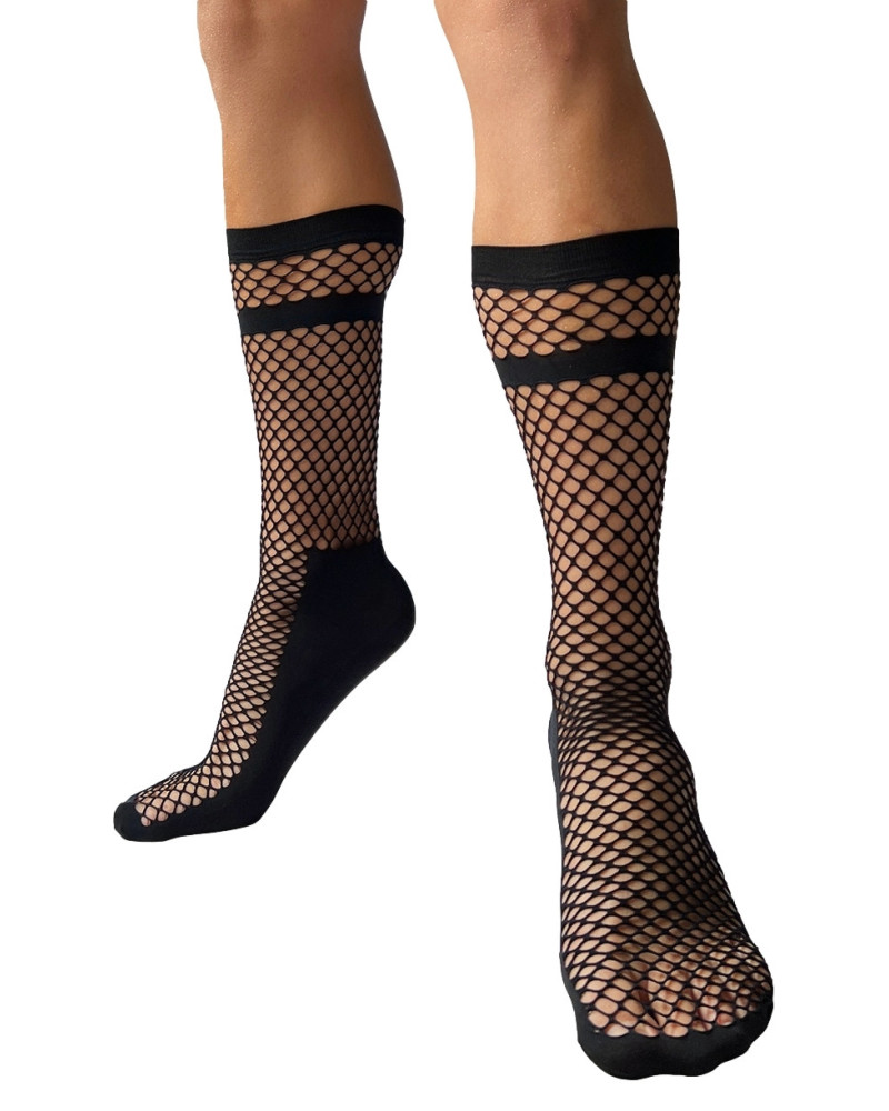 Chaussettes Filet Paris Noires  Couleur principale:Noir