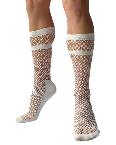 Chaussettes Filet Paris Blanches  Couleur principale:Blanc