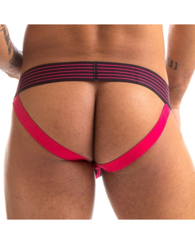 Jockstrap Rally 665 Noir-Rouge  Couleur principale:Noir Couleur secondaire:Rouge