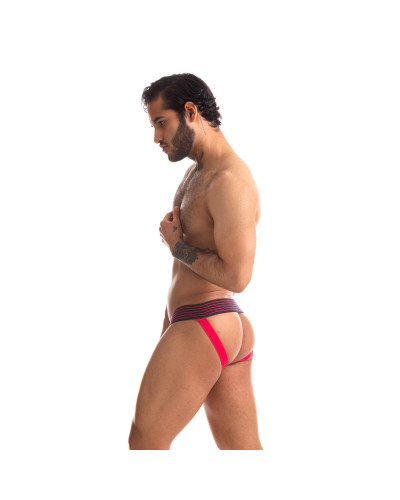 Jockstrap Rally 665 Noir-Rouge  Couleur principale:Noir Couleur secondaire:Rouge