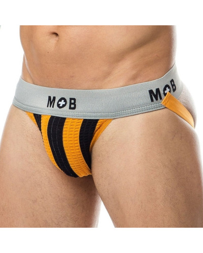 Jockstrap Mob Classic Noir-Orange  Couleur principale:Noir Couleur secondaire:Orange