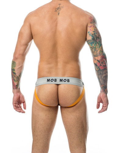 Jockstrap Mob Classic Noir-Orange  Couleur principale:Noir Couleur secondaire:Orange