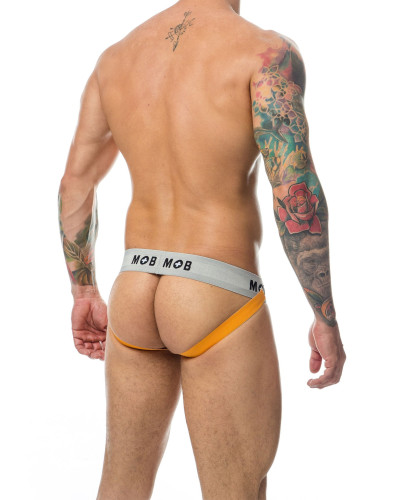 Jockstrap Mob Classic Noir-Orange  Couleur principale:Noir Couleur secondaire:Orange