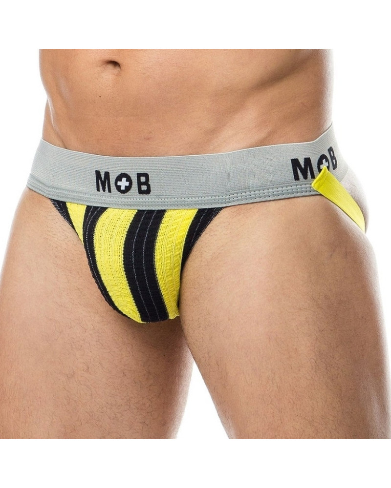 Jockstrap Mob Classic Noir-Jaune  Couleur principale:Noir Couleur secondaire:Jaune