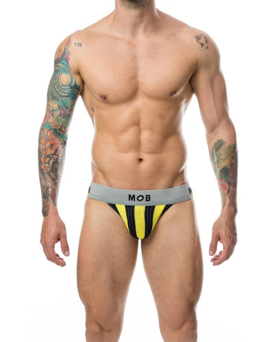 Jockstrap Mob Classic Noir-Jaune  Couleur principale:Noir Couleur secondaire:Jaune