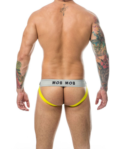 Jockstrap Mob Classic Noir-Jaune  Couleur principale:Noir Couleur secondaire:Jaune