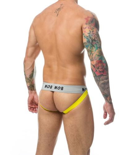 Jockstrap Mob Classic Noir-Jaune  Couleur principale:Noir Couleur secondaire:Jaune