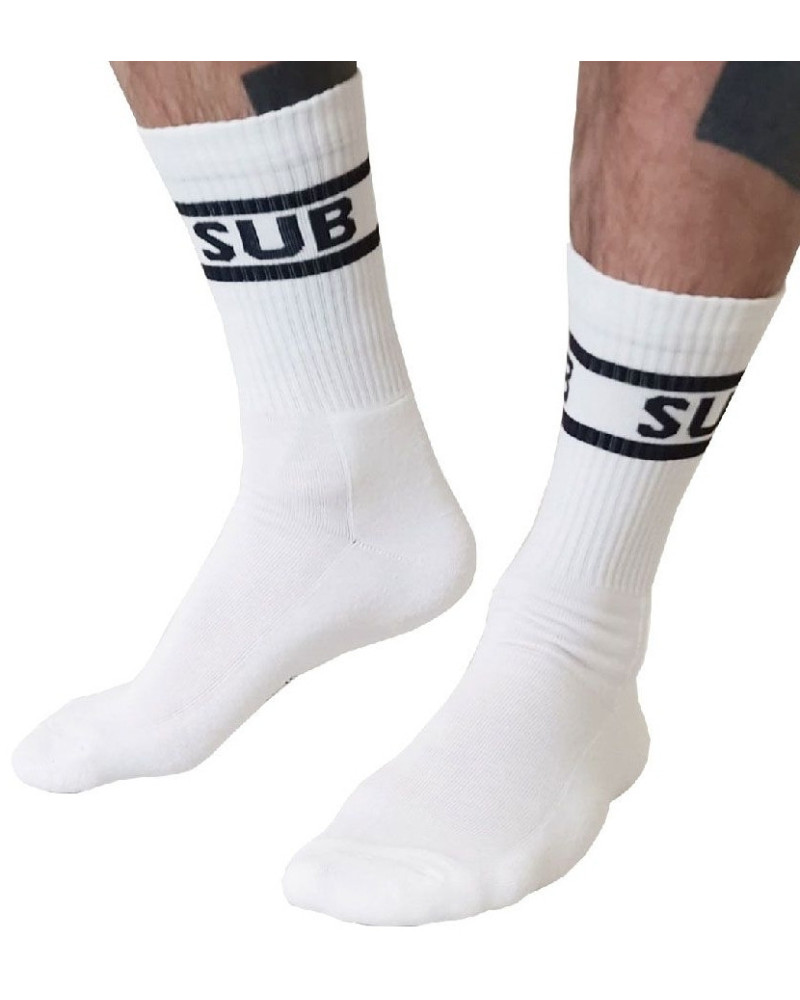 Chaussettes blanches Sub Crew Socks  Couleur principale:Blanc