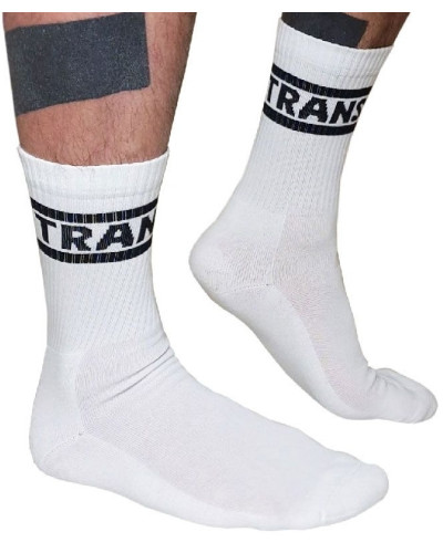 Chaussettes blanches Trans Crew Socks  Couleur principale:Blanc