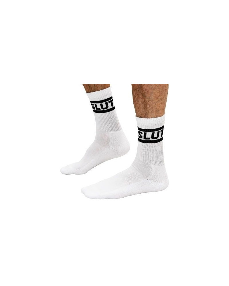 Chaussettes blanches Slut Crew Socks  Couleur principale:Blanc