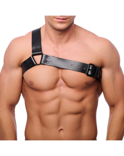 Harnais en cuir Half Noir  Couleur principale:Noir