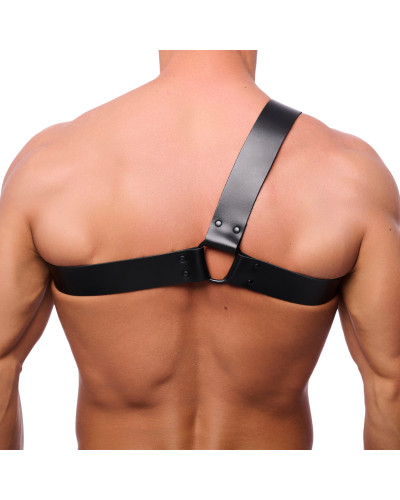 Harnais en cuir Half Noir  Couleur principale:Noir