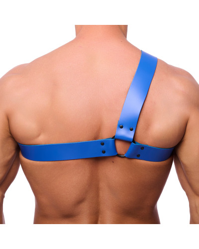 Harnais en cuir Half Bleu  Couleur principale:Bleu