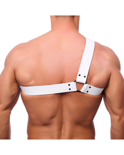 Harnais en cuir Half Blanc  Couleur principale:Blanc