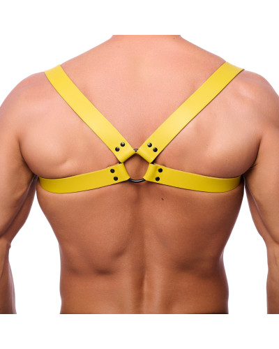 Harnais en cuir Shoulder Jaune  Couleur principale:Jaune