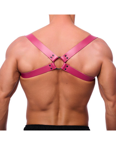 Harnais en cuir Shoulder Rose  Couleur principale:Rose