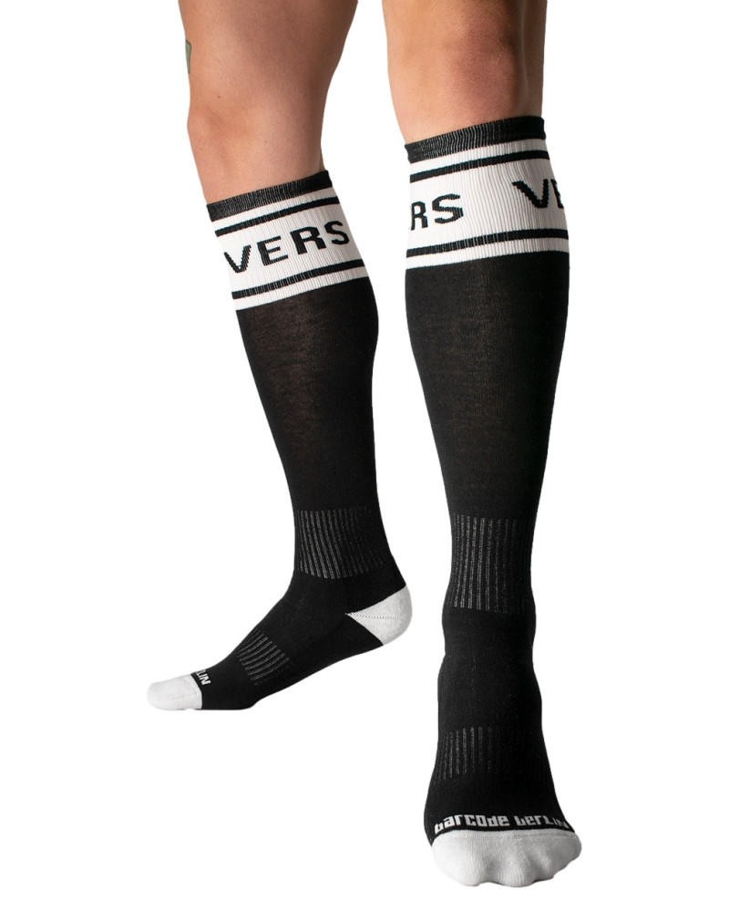 Chaussettes hautes Identity Vers Noires  Couleur principale:Noir