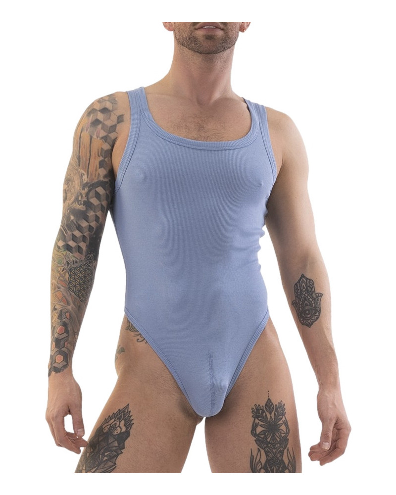 Body Assi Bleu gris  Couleur principale:Bleu Couleur secondaire:Gris