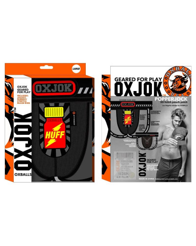 Jockstrap Oxjok Popperjock Noir  Couleur principale:Noir