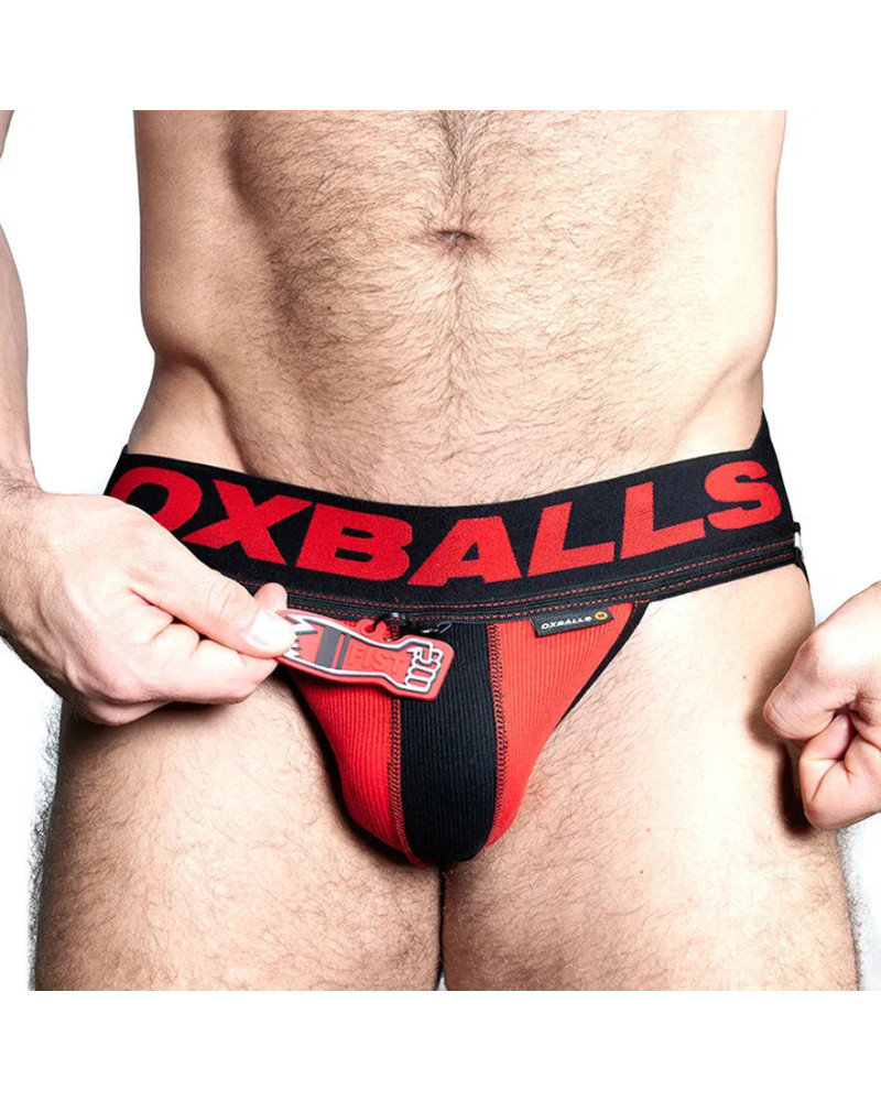 Jockstrap Oxjok Fisterjock Rouge  Couleur principale:Rouge