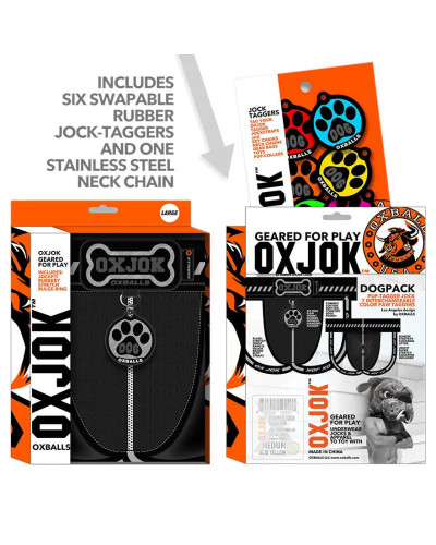 Jockstrap Oxjok Dogpack Noir  Couleur principale:Noir