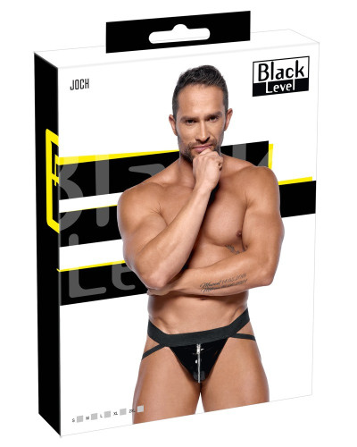Jockstrap VINYL STRAP Noir  Couleur principale:Noir