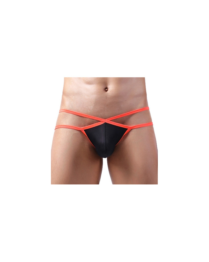 Jockstrap Bellicross Noir-Orange  Couleur principale:Noir Couleur secondaire:Orange