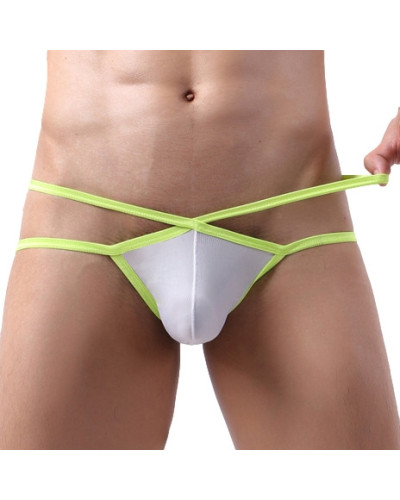 Jockstrap Bellicross Blanc-Jaune fluo  Couleur principale:Blanc Couleur secondaire:Jaune