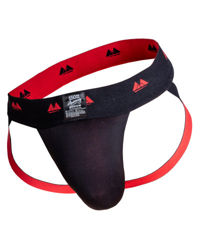 Jockstrap Rev2 Noir Rouge  Couleur principale:Noir Couleur secondaire:Rouge