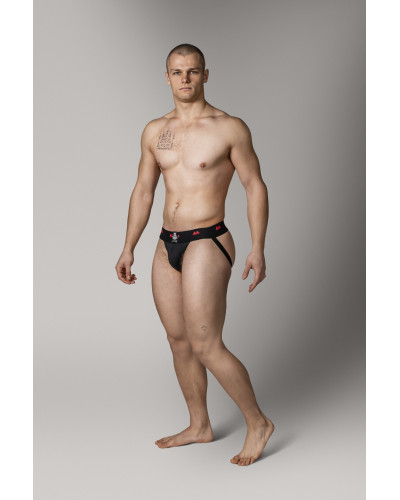 Jockstrap Rev2 Noir Rouge  Couleur principale:Noir Couleur secondaire:Rouge
