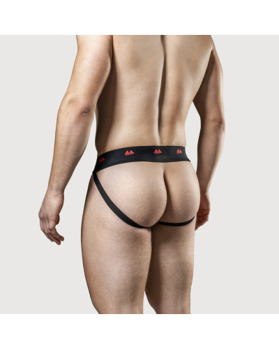 Jockstrap Rev2 Noir Rouge  Couleur principale:Noir Couleur secondaire:Rouge