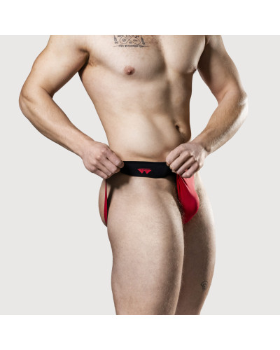 Jockstrap Rev2 Noir Rouge  Couleur principale:Noir Couleur secondaire:Rouge