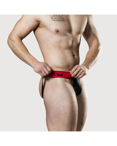 Jockstrap Rev2 Noir Rouge  Couleur principale:Noir Couleur secondaire:Rouge