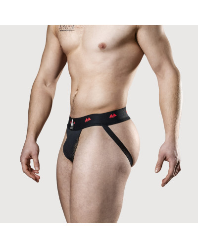 Jockstrap Rev2 Noir Rouge  Couleur principale:Noir Couleur secondaire:Rouge