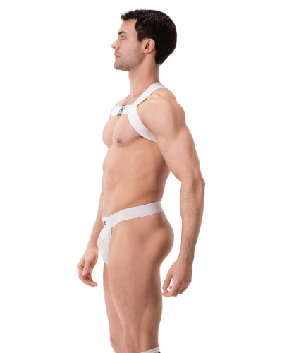 Harnais élastique Leonsh Blanc  Couleur principale:Blanc