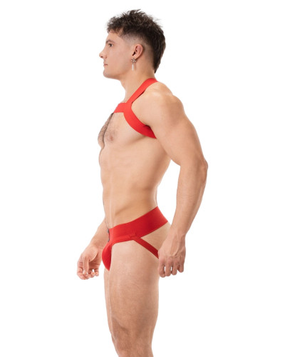 Harnais élastique Leonsh Rouge  Couleur principale:Rouge