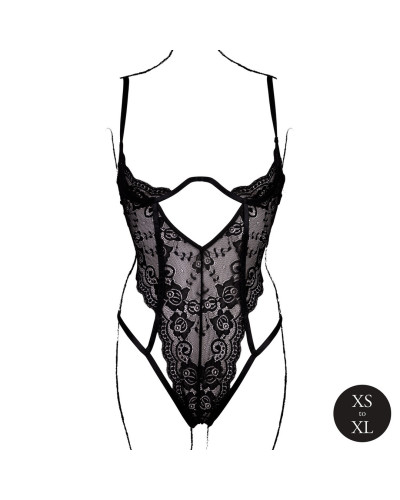 Body Dentelle Sandra Noir Taille:XS/XL Couleur principale:Noir