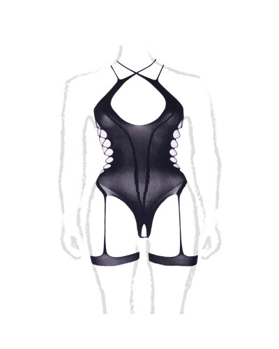 Body avec Porte-Jarretelles Grande Taille Shade Metis Noir Taille:XL/4XL Couleur principale:Noir