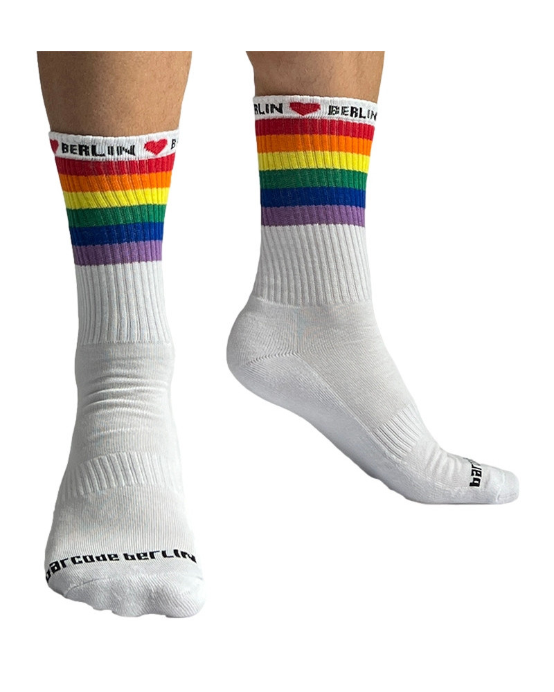 Chaussettes blanches Pride Love Berlin  Couleur principale:Blanc