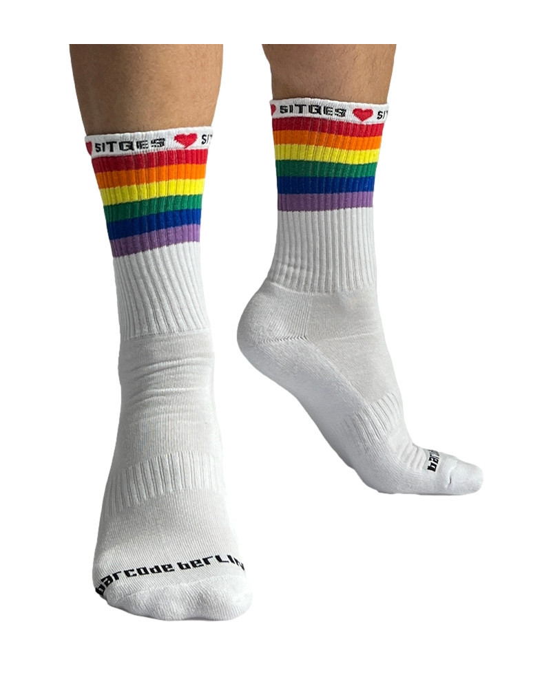Chaussettes blanches Pride Love Sitges  Couleur principale:Blanc