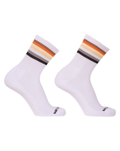 Chaussettes blanches Bear Flag Fetish Half Socks  Couleur principale:Blanc