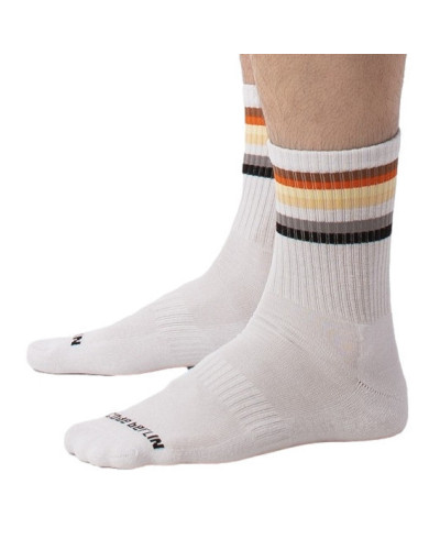 Chaussettes blanches Bear Flag Fetish Half Socks  Couleur principale:Blanc
