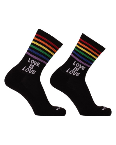 Chaussettes Love is Love Gym Socks Noires  Couleur principale:Noir